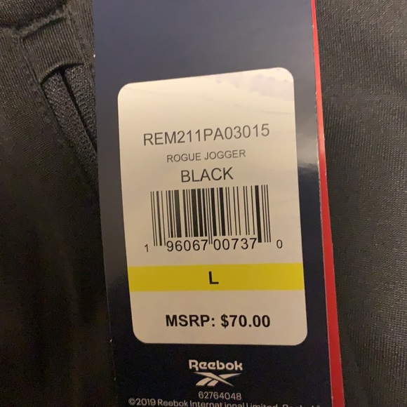NWT Men’s Reebok joggers size L - Picture 3 of 8